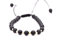 14K Gold &amp; Matte Onyx Adjustable Bracelet