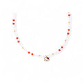 14K Gold Hello Kitty Beaded Necklace for Girls