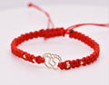 14K Gold Double Baby Foot Adjustable Bracelet