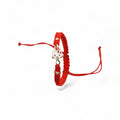 14K Gold H Kitty Red String Bracelet – Adjustable