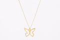 14K Gold Butterfly Necklace