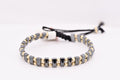 14K Gold & Hematite Geometric Double-Row Bracelet