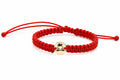 14K Gold Baby GIRL Head Red String Bracelet